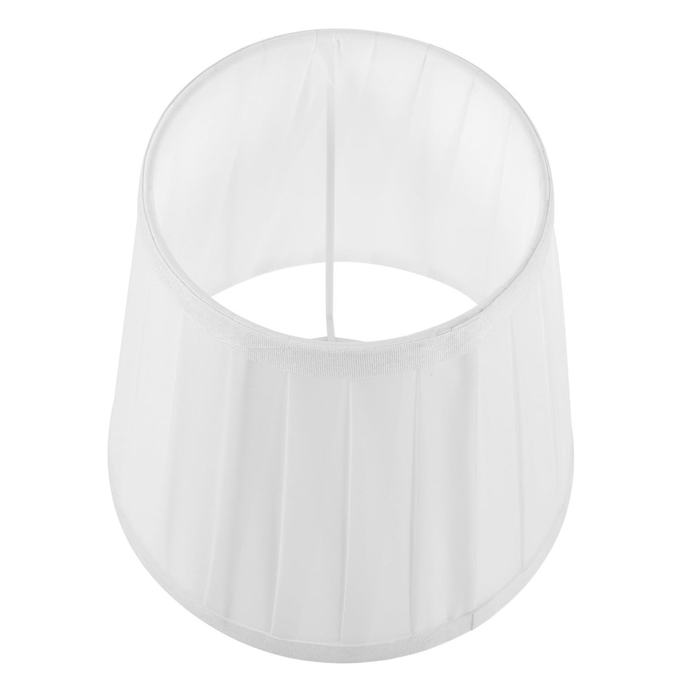 ULDIGI Elegant Pleated Cloth Lampshade for Table Lamps White Indoor Light Cover for Bedrooms Hotels and Living Rooms Artistic Home Decor Accessory