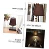 CIYODO 2pcs Hollow Lampshade Clip Cloth Lamp Shade Covers for Floor Desk Bedside and Bedside Lamps Replacement view 3