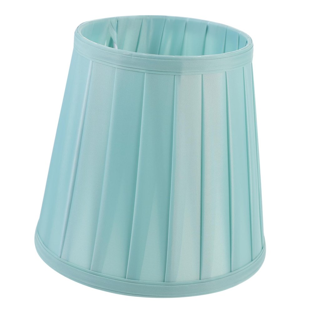 MOBUTOFU Pleated Fabric Lampshade Cover for Desk Lamp Decorative Table Lamp Shade 12-Inch Handcrafted Wood Design for Bedroom and Hotel Lighting