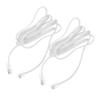 JEWEDECO 2pcs Adapter Pin Telephone to Ethernet Cable and Play Connection for Landline Phones and Home Networking High-Speed Transmission view 1