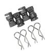 Masyrt 4Pcs Metal RC Car Body Shell Mount Column Magnetic Hole Locator for PC PVC Shell, Tool for Remote Control Cars (Black) view 1