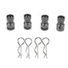 Masyrt 4Pcs Metal RC Car Body Shell Mount Column Magnetic Hole Locator for PC PVC Shell, Tool for Remote Control Cars (Black) view 3