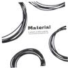 JEWEDECO Replacement Tape Recorder Belts 50 Pcs Rubber Cassette Belt for Maintenance Repair view 2
