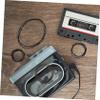 JEWEDECO Replacement Tape Recorder Belts 50 Pcs Rubber Cassette Belt for Maintenance Repair view 3