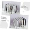CIYODO Vinyl Record Stand Acrylic Record Storage Shelf Cd Display Stands 45 Tilt Space Saver view 3