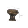 IWOWHERO 10pcs Vintage Decorative Cabinet Knobs Retro Zinc Alloy Dresser Pulls for Kitchen Cabinets and Bedroom Furniture Durable Antique Bronze Finish view 2