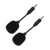 Abaodam 2pcs Mini Noise Reduction Microphone for Voice Recording and Live Streaming Plug and Play Soft Sponge Head Compatible Phone and Computer for Singing and Conferences view 1