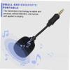 Abaodam 2pcs Mini Noise Reduction Microphone for Voice Recording and Live Streaming Plug and Play Soft Sponge Head Compatible Phone and Computer for Singing and Conferences view 3