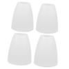 KICHOUSE 4pcs Simple Plastic Lampshade Replacement for Table Lamps Household Bedside Light Cover Modern Design Easy to Install Center Hole for Versatile Use view 1