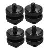 ARTIBETTER 4 Pcs Camera Conversion Screw 1/4 Inch Dual Screw for Hot Shoe Mount Tripod Adapter view 1