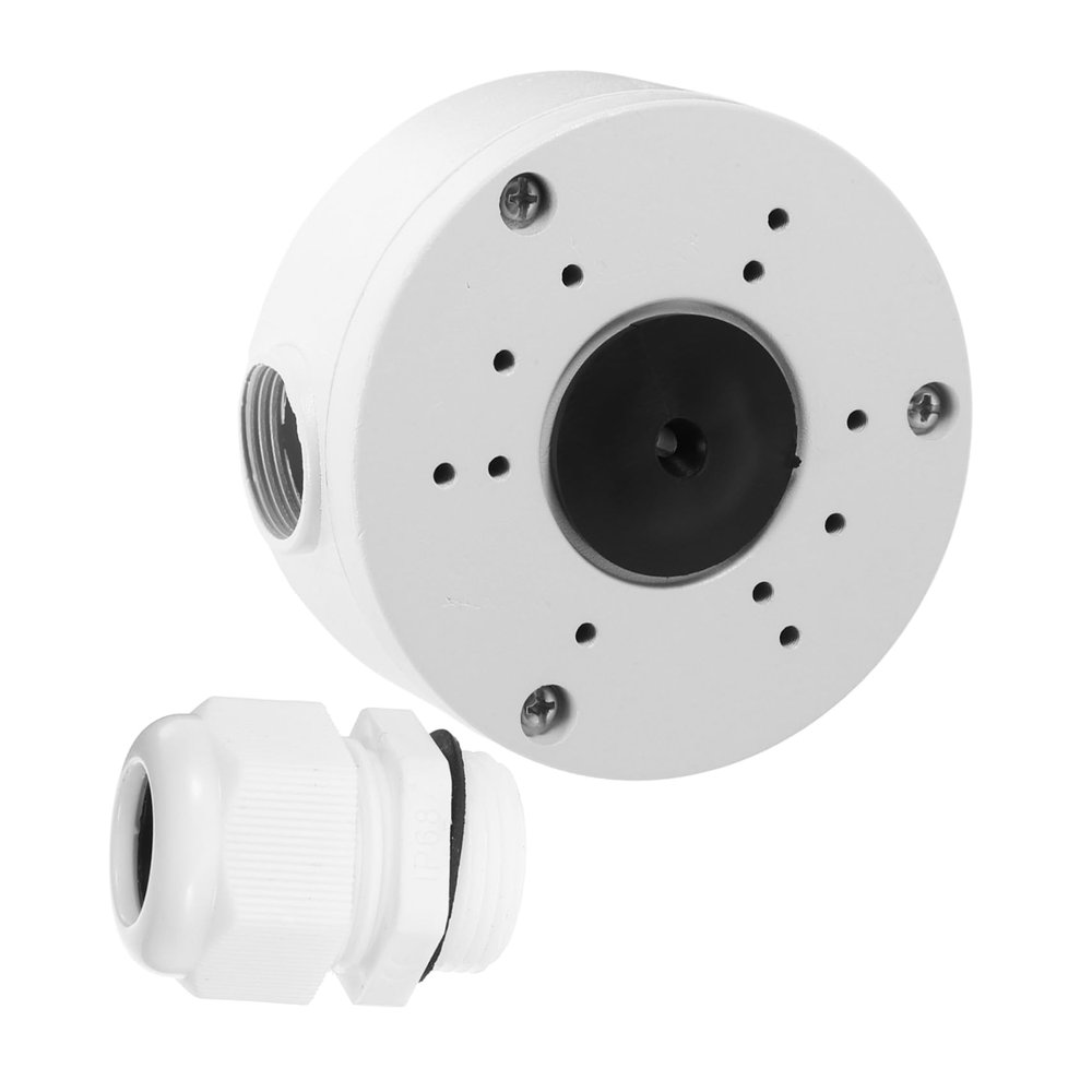GLEAVI Aluminum Alloy Weatherproof Junction Box for Outdoor Security Cameras Concealed Wiring for Clean Installation and Easy to Mount Wall Ceiling Cover