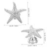 TOBBOMEY 6pcs Sea Star Decorative Cabinet Knobs Zinc Alloy Drawer Pulls Easy Installation Handles for Dresser Wardrobe and Jewelry Box view 2