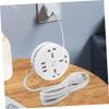 OSALADI Flat Cord Power Strip Power Strip Panel Multi-Plug Outlet Camping Supply view 2