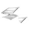 Gadpiparty Foldable Stand Aluminum Alloy Riser Adjustable Height Notebook Bracket Bracket for Home Office view 3