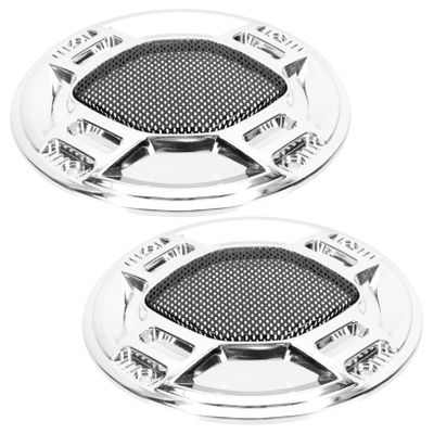 ARTIBETTER 2pcs Car Audio Grill Cover Speaker Mesh Cover Protective Car Speaker Grill