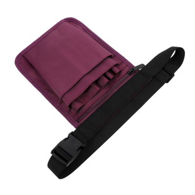 IWOWHERO Hairdressing Tool Waist Bag Big Capacity Nylon Barber Pouch Purple