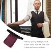 IWOWHERO Hairdressing Tool Waist Bag Big Capacity Nylon Barber Pouch Purple view 2