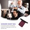 IWOWHERO Hairdressing Tool Waist Bag Big Capacity Nylon Barber Pouch Purple view 4
