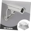 HOMSFOU Joint Bracket for Camera Stand White Security Camera Support Head Monitor Bracket for Clamp view 4