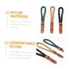 jojofuny 3pcs Camera Wrist Straps Hand Strap for Dslr Mirrorless Cameras Comfortable Durable Leather Lanyard for Travel and Outdoor Use Black Brown Green view 3