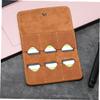 ARTIBETTER 2pcs Retro Memory Card Storage Case Ergonomic Pu Organizer for Micro Cards Water-Resistant Anti-Lost Design for Travel and Daily Use Brown view 2