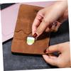 ARTIBETTER 2pcs Retro Memory Card Storage Case Ergonomic Pu Organizer for Micro Cards Water-Resistant Anti-Lost Design for Travel and Daily Use Brown view 3