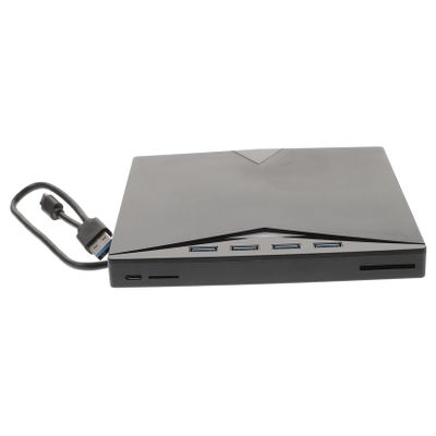 ARTIBETTER Portable DVD Writer Drive External Cd ROM Burner USB DVD Player Memory Card Slot for Desktop Laptop