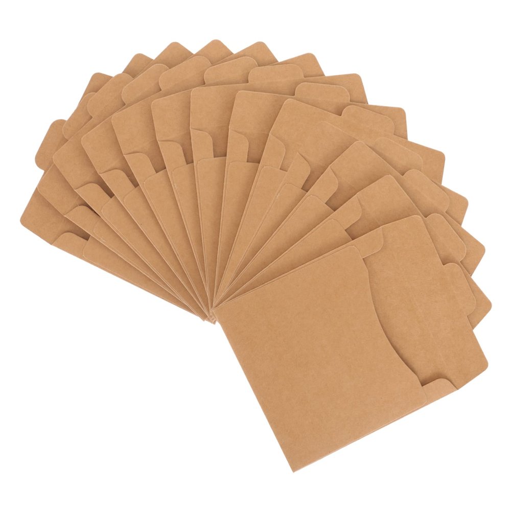 ARTIBETTER 50pcs Paper Cd Sleeves DVD Packaging Bag Cd Storage Bag for Home Office