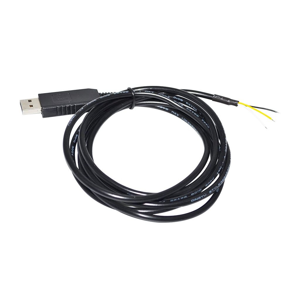 lowmountainswere HFHYDZSW Industrial F/;TD/;1 FT232RL USB to RS232 3PIN 3P WE Wire END Open Serial Adapter Converter Cable Compatible USB-RS232-WE-1800-BT(1.8M)
