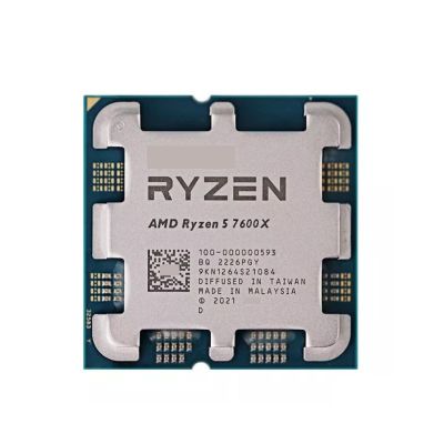 CPU R 5 7600X R5 7600X 4.7 GHz 6-Core 12-Thread CPU Processor 5NM L3=32M 100-000000593 Socket AM5 N But Without Fan