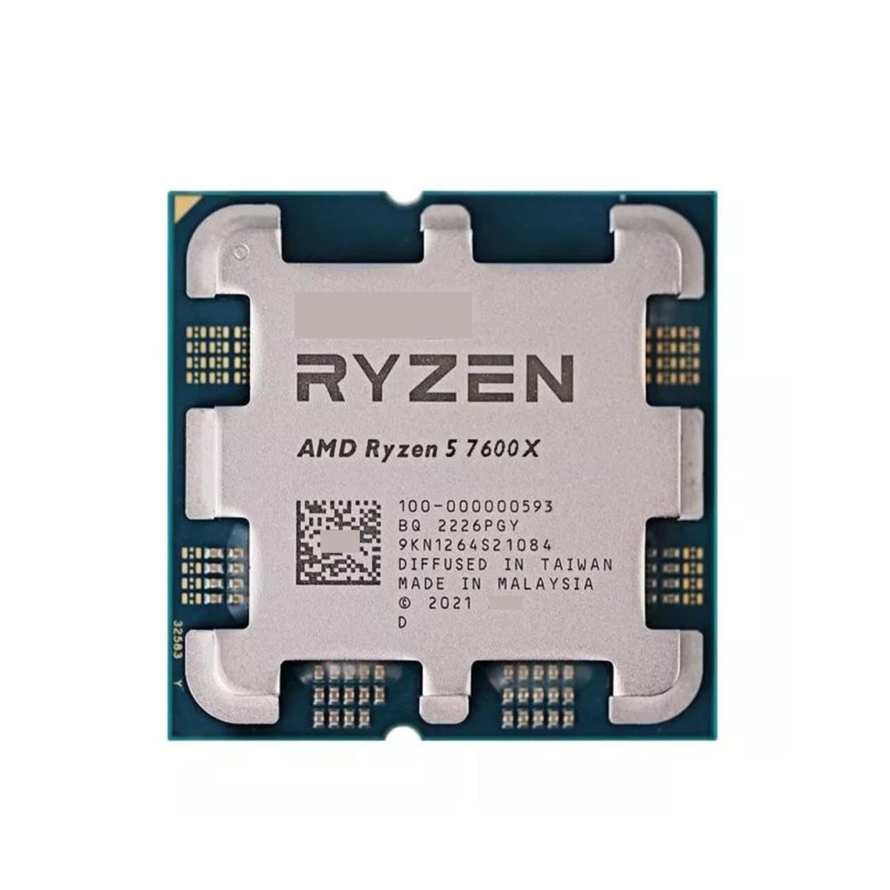CPU R 5 7600X R5 7600X 4.7 GHz 6-Core 12-Thread CPU Processor 5NM L3=32M 100-000000593 Socket AM5 N But Without Fan