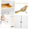 TOBBOMEY 2pcs Gold Bird Cabinet Knobs Creative Handles for Dressers Nordic Style Decorative Hardware for Kitchen Cabinets Easy to Install Dresser Pulls view 3