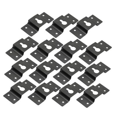 MERRYHAPY 30pcs Speaker Hanger Plate Audio Speaker Hook Iron Sound Box Hanging Plate Hanger Hooks Space Saver