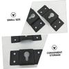 MERRYHAPY 30pcs Speaker Hanger Plate Audio Speaker Hook Iron Sound Box Hanging Plate Hanger Hooks Space Saver view 3