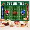 10X10ft Football Field Photo Backdrop Photography Background, Tailgate Party Birthday Banner Backdrops Photo Booth Prop Decorations Wall Decor Tablecloth view 4