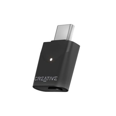Creative BT-W6 wireless Bluetooth 5.4 and LE audio transmitter with Snapdragon audio, aptX Lossless, low latency and up to 24-bit/96kHz audio, works with PC/Mac/game consoles