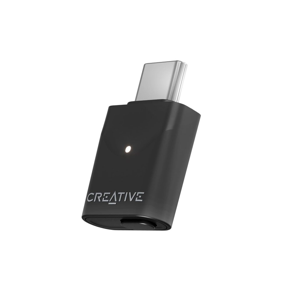 Creative BT-W6 wireless Bluetooth 5.4 and LE audio transmitter with Snapdragon audio, aptX Lossless, low latency and up to 24-bit/96kHz audio, works with PC/Mac/game consoles