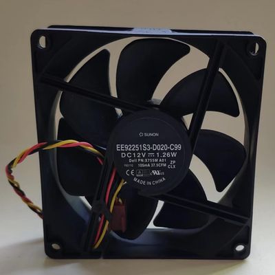 1 PCS EE92251S3-D020-C99 DC12V 1.26W 929225mm Cooling Fan