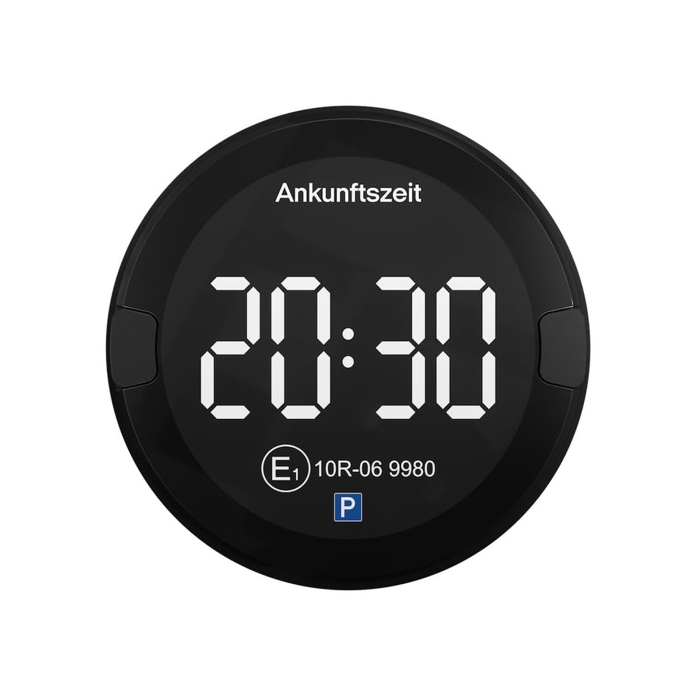 OOONO P-DISC NO2 - Electronic Parking Disc with Approval for Car - Automatic Digital Parking Disc Electric with Approval from KBA according to German Road Traffic Regulations - Electric Parking Meter