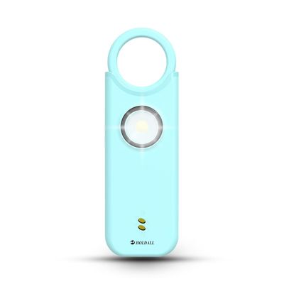 HOLDALL Personal Safety Alarm for Women135dB Loud Siren with Strobe Light-Acoustooptical Warning, Rechargeable Emergency Safety Alarm, 0.9oz Easy Carry for Elderly and Kids. (Sky Blue)