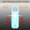 HOLDALL Personal Safety Alarm for Women135dB Loud Siren with Strobe Light-Acoustooptical Warning, Rechargeable Emergency Safety Alarm, 0.9oz Easy Carry for Elderly and Kids. (Sky Blue) view 2