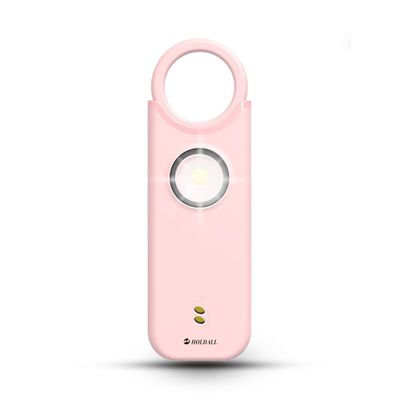 HOLDALL Personal Safety Alarm for Women135dB Loud Siren with Strobe Light-Acoustooptical Warning, Rechargeable Emergency Safety Alarm, 0.9oz Easy Carry for Elderly and Kids. (Pink)