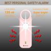 HOLDALL Personal Safety Alarm for Women135dB Loud Siren with Strobe Light-Acoustooptical Warning, Rechargeable Emergency Safety Alarm, 0.9oz Easy Carry for Elderly and Kids. (Pink) view 2