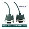 ACGTUY RS232 DB9 9pin Serial Male to Female/Female to Female/Male to Male Port Extension Com Data Cable Converter PC Cable 1.5m 300cm 5m(1.5m,DB9 Male to Female) view 2