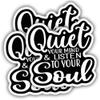 (3pcs) Gym Stickers Fitness Stickers Quiet Your Mind Weather-Resistance Sticker for Tumbler, Water Bottles, Laptop, Car, Bumper Sticker view 1