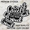 (3pcs) Gym Stickers Fitness Stickers Quiet Your Mind Weather-Resistance Sticker for Tumbler, Water Bottles, Laptop, Car, Bumper Sticker view 3