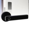 Fingerprint Keypad Door Handle Lock, Quick Recognition, 50 Sets Fingerprint Storage, Voice Assistant, Tuya App Connection, for Office Home Bedroom view 4
