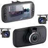 FalconEye Electronics EagleEye 2nd Gen Triple Cam 2K Dashcam, Records 3 Viewpoints Now with WiFi (Dash Cam + No Memory + No Hardwire Kit) view 1