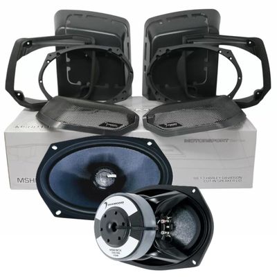 Diamond Audio MS694CX2LK13 - Motorcycle Lid Kit with MS69CX Speakers for 1998-2013 Harley-Davidson Models