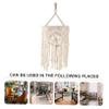 Levemolo Bohemian Macrame Lamp Shade Cover for Hanging Lamps Handcrafted Cotton Decorative Light Fixture for Home Living Room and Bedroom Decor view 4